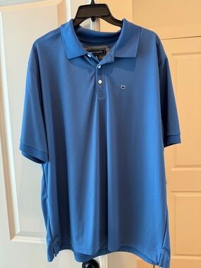 crown & ivy Men's Royal Blue Short Sleeve Polo